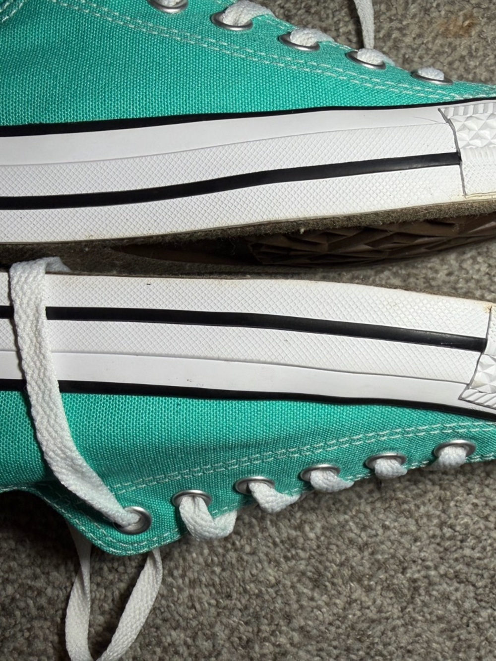 Converse Low Top Sneakers - Teal with White - Picture 9 of 14